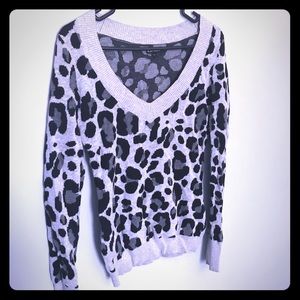 Express leopard print sweater size Medium
